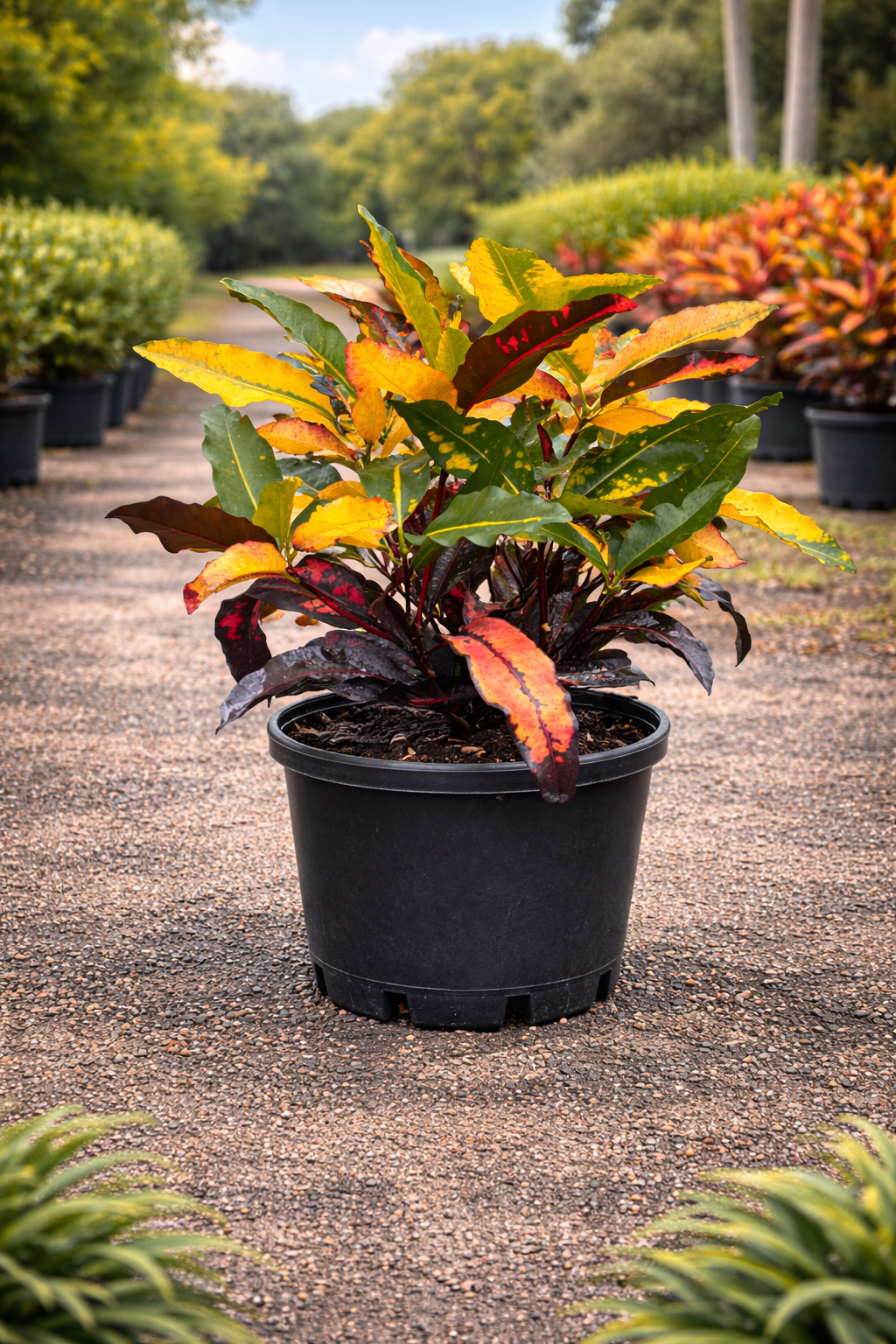 Croton ‘Mango’ Standard (Codiaeum variegatum)